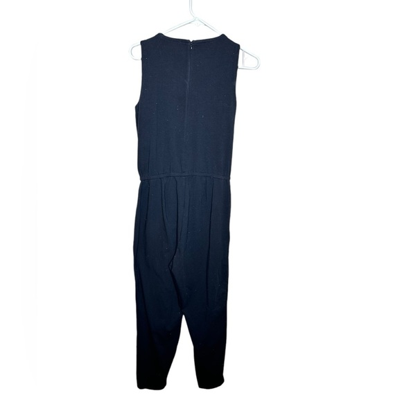 Eileen Fisher Black Drawstring Slouchy Jumpsuit - Picture 2 of 8